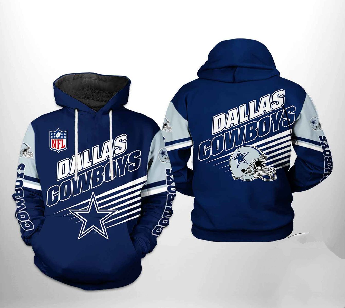 DALLAS COWBOYS 3D HOODIE SKULL103