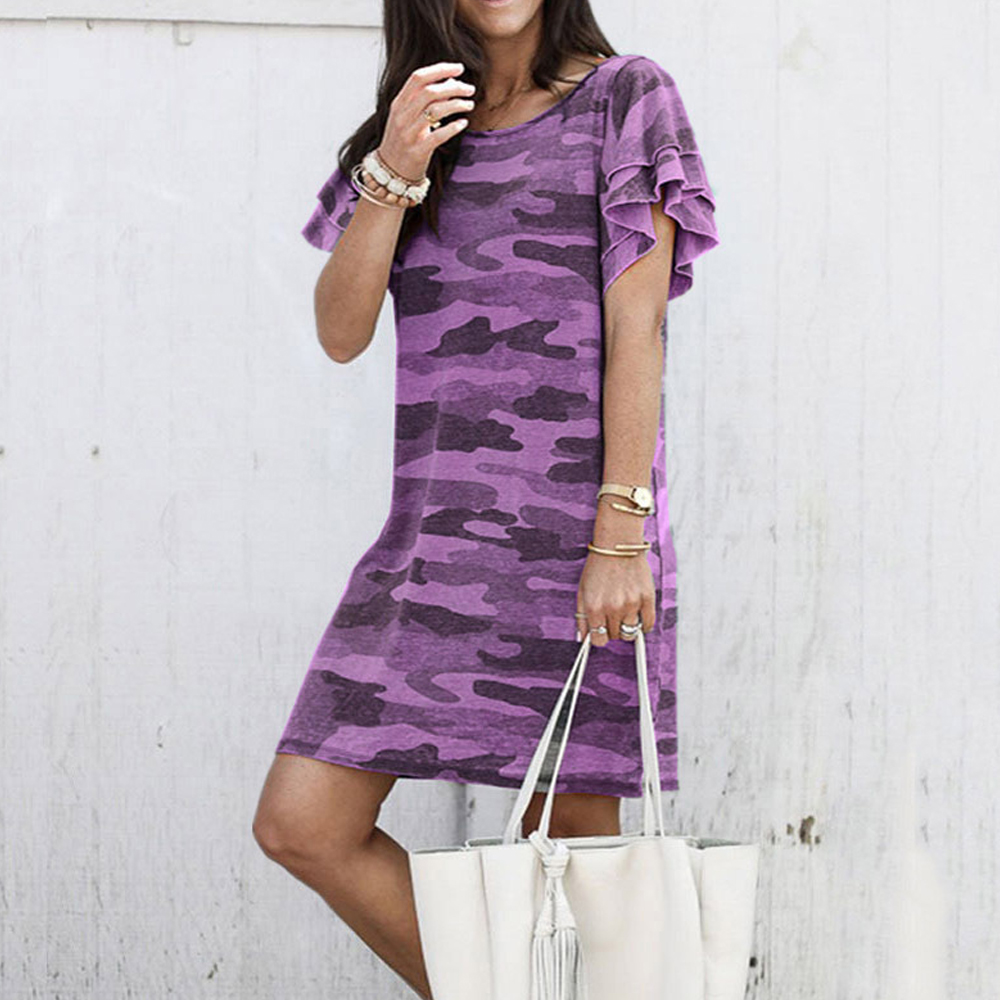 Castillotigo™ Vestido con motivo de camuflaje