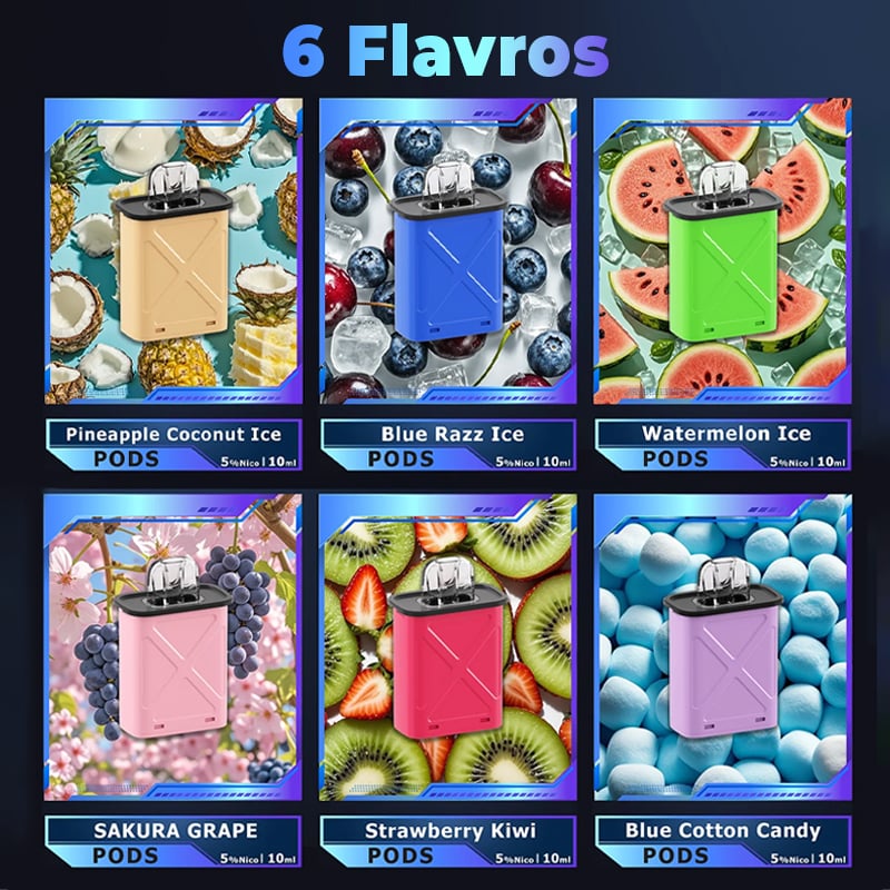 Vapepie 60.000 boccate Pacchetto convenienza 6 in 1