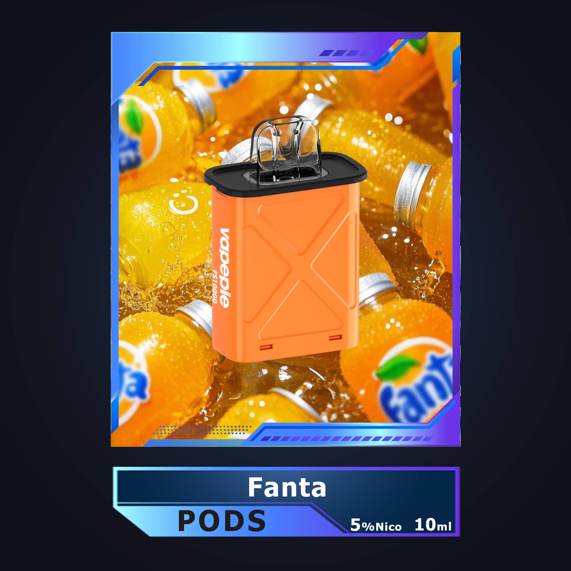 Fanta-Vapepie Disposable Pod 10000 PUFFS