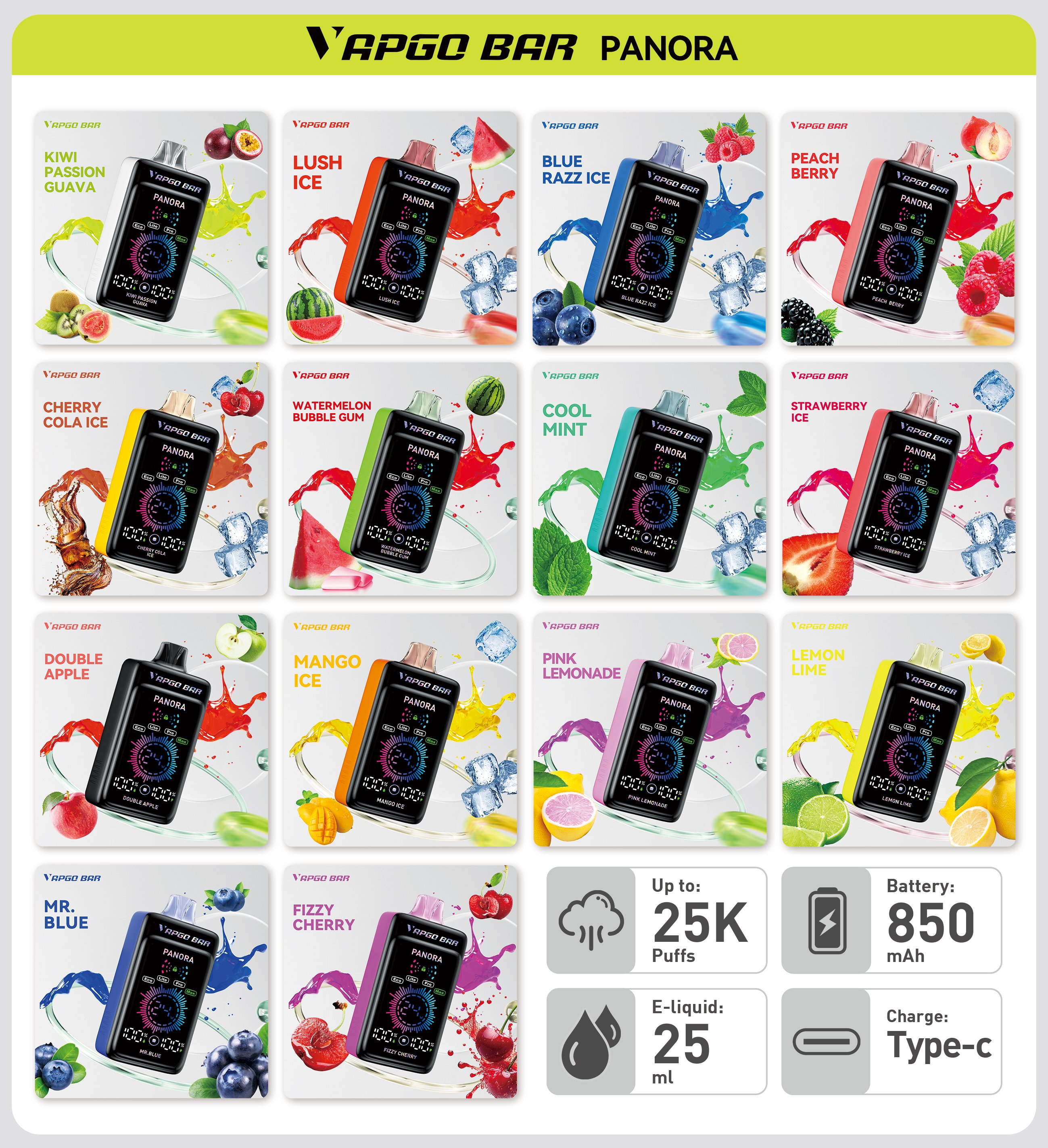 Vapgobar Panora 25000 PUFFS
