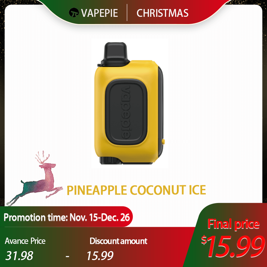 🎅Vapepie RO 15000 PUFFS---Pineapple Coconut Ice