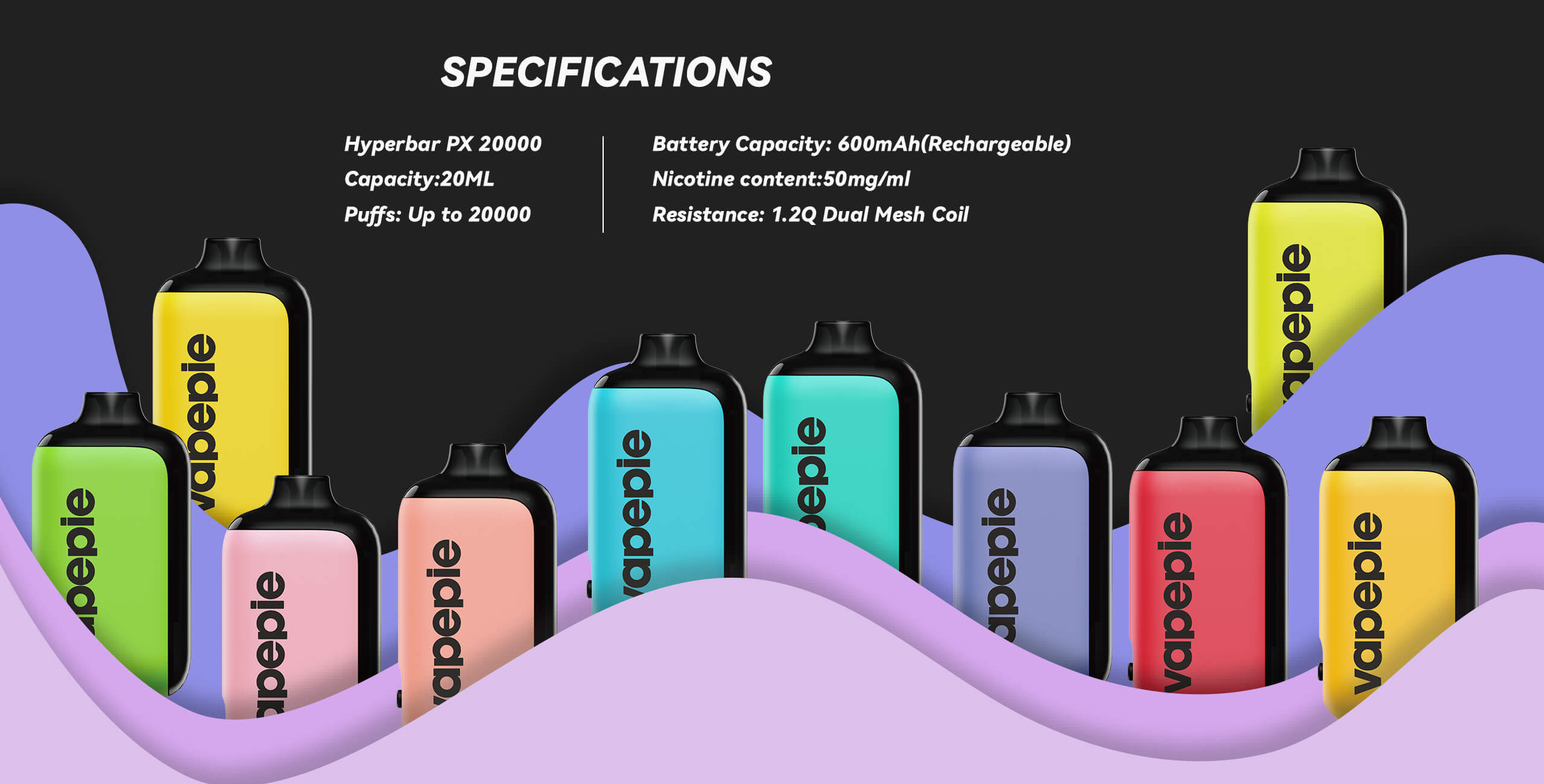 Vapepie Ag 15000 Puffs Vape mit Display