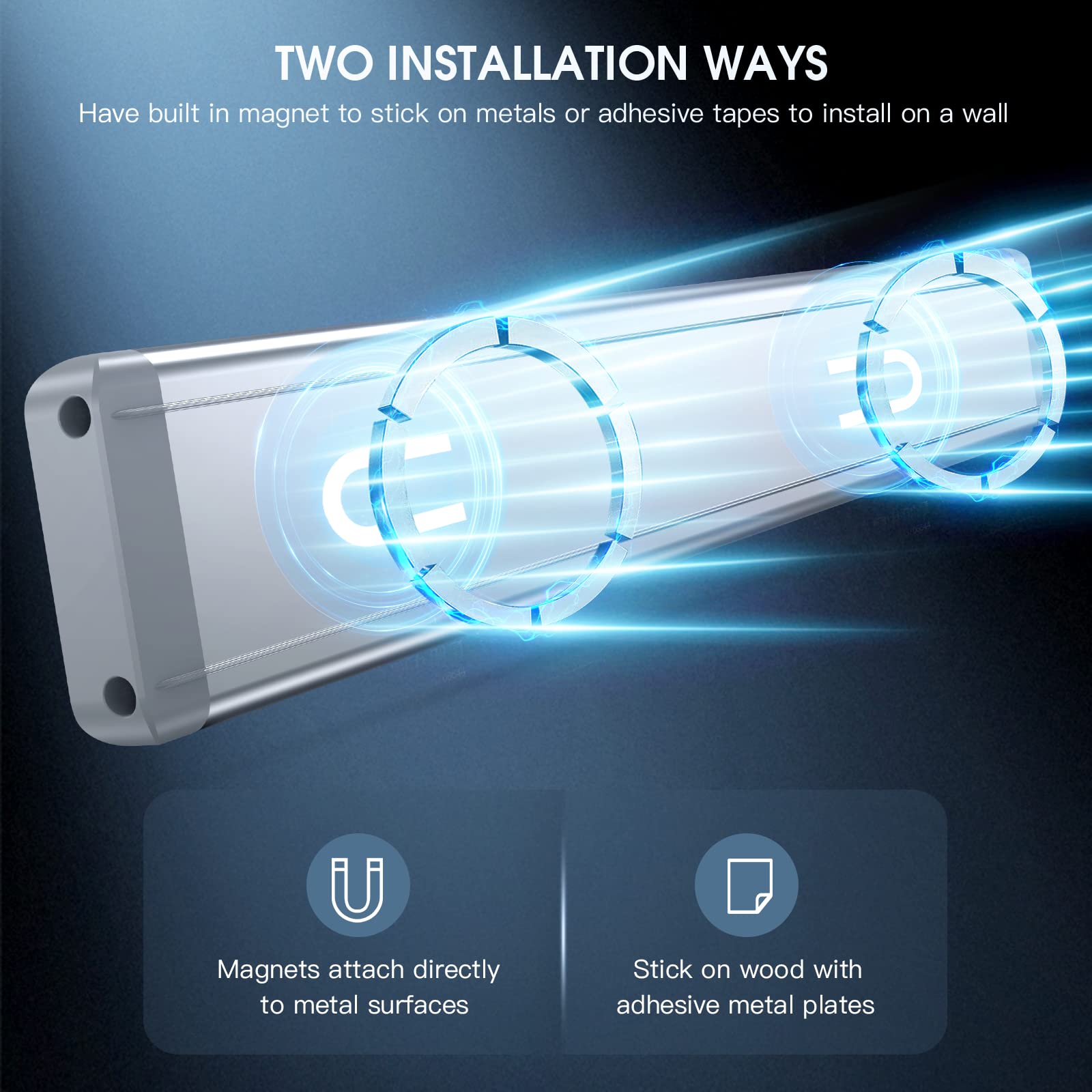 Luz recargable con sensor de movimiento, 40 LED blancos, 4 modos de luz nocturna paquete de 5