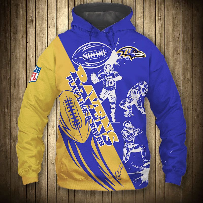 BALTIMORE RAVENS 3D HOODIE BBRR002