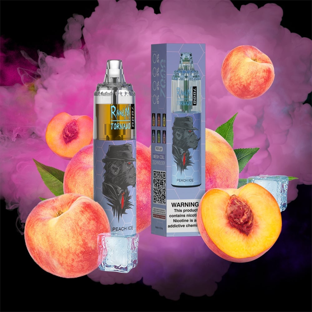 RM TORNADO 7000 AIRFLOW CONTROL SERIES  VAPE DEVICE [PEACH ICE]