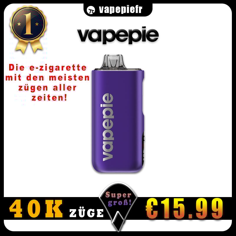 🏆VAPEPIE Max 40000 PUFFS - 💥Die dünnste High-Capacity-Vape aller Zeiten – schlank und kraftvoll! 💨🔥