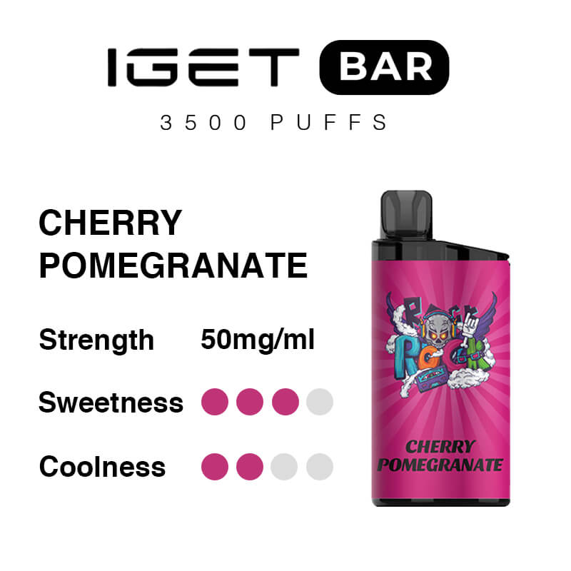 IGET Bar 3500 Puffs - Cherry-Pomegranate