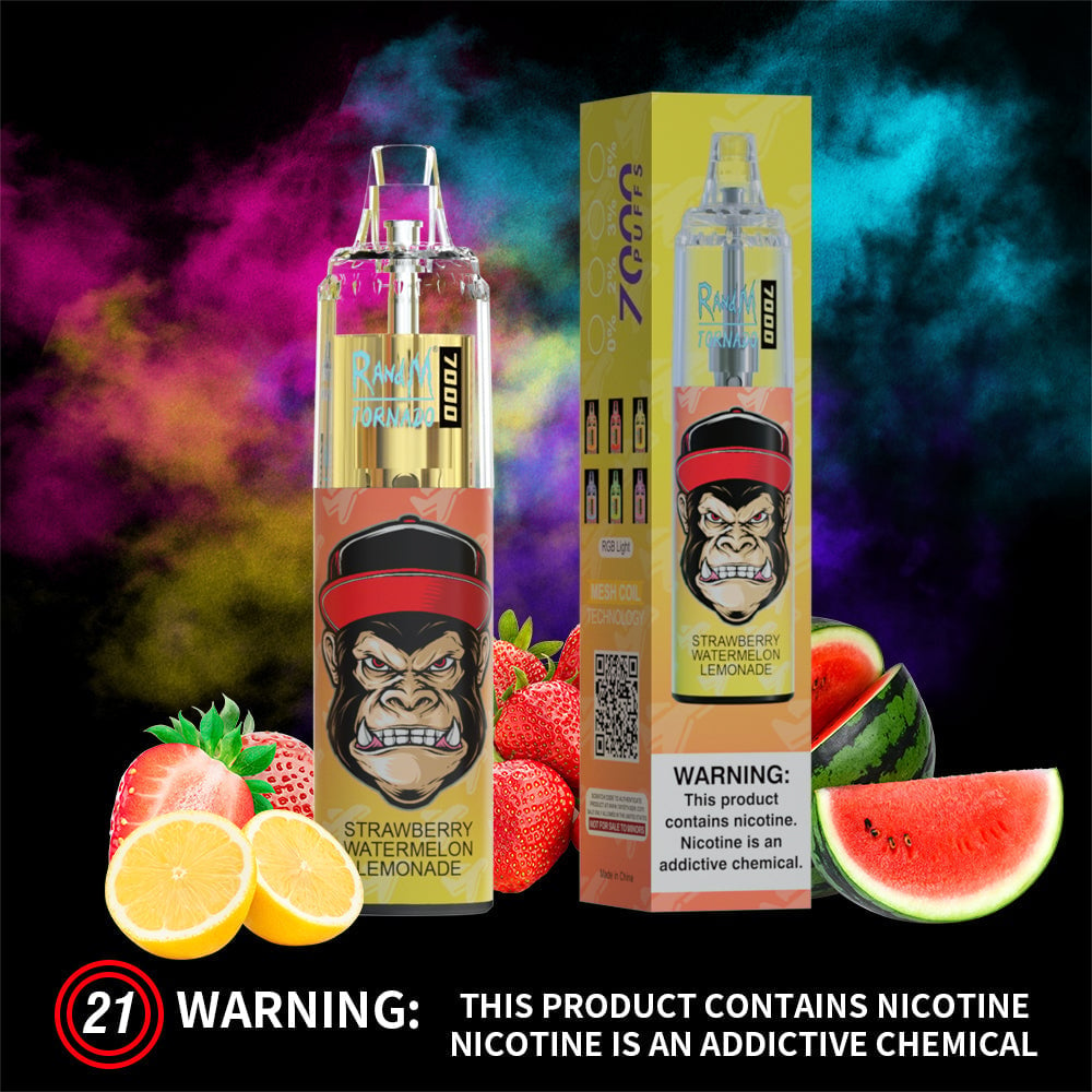 RM TORNADO 7000 AIRFLOW CONTROL SERIES  VAPE DEVICE [Strawberry Watermelon Lemonade]