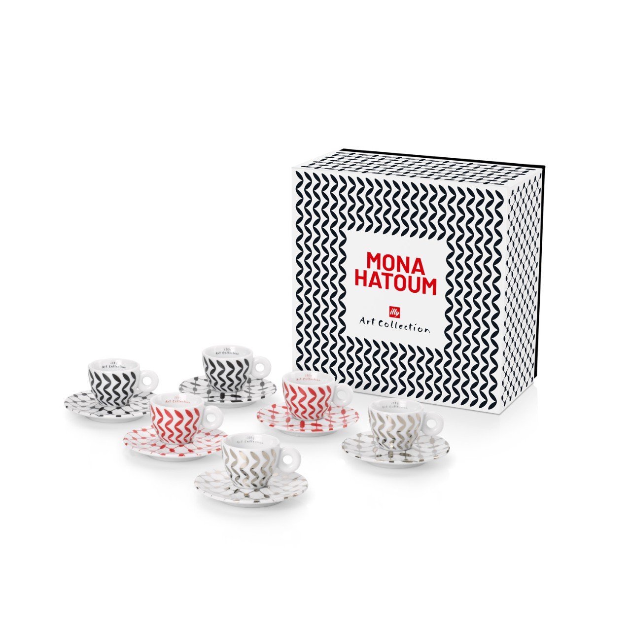 illy Art Collection Mona Hatoum - Set of 6 Espresso Cups