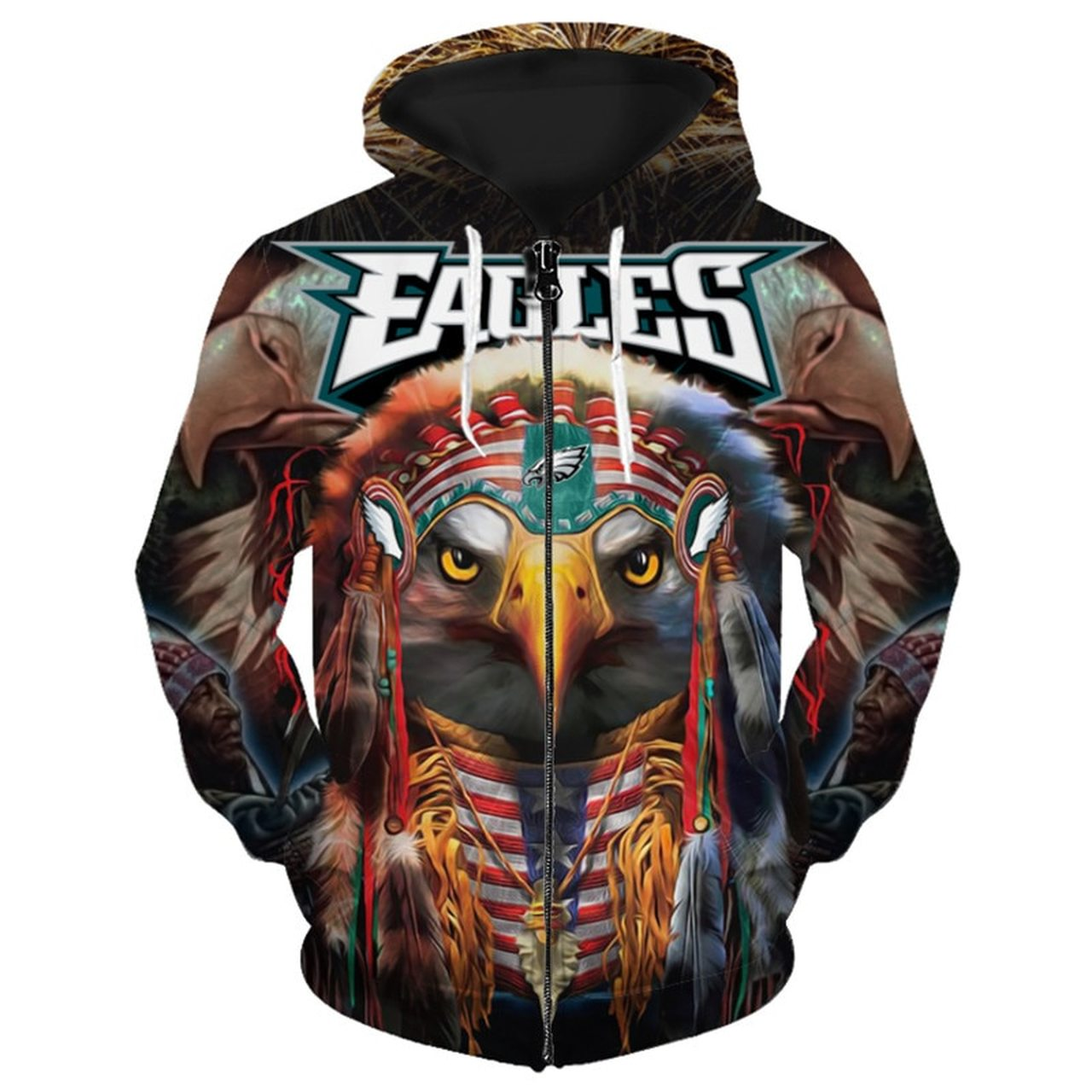 PHILADELPHIA EAGLES 3D HOODIE PPEE025