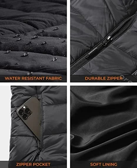 2022 Updated Version Two-touch LED Controller Heated Vest For Men & Women With Battery Pack