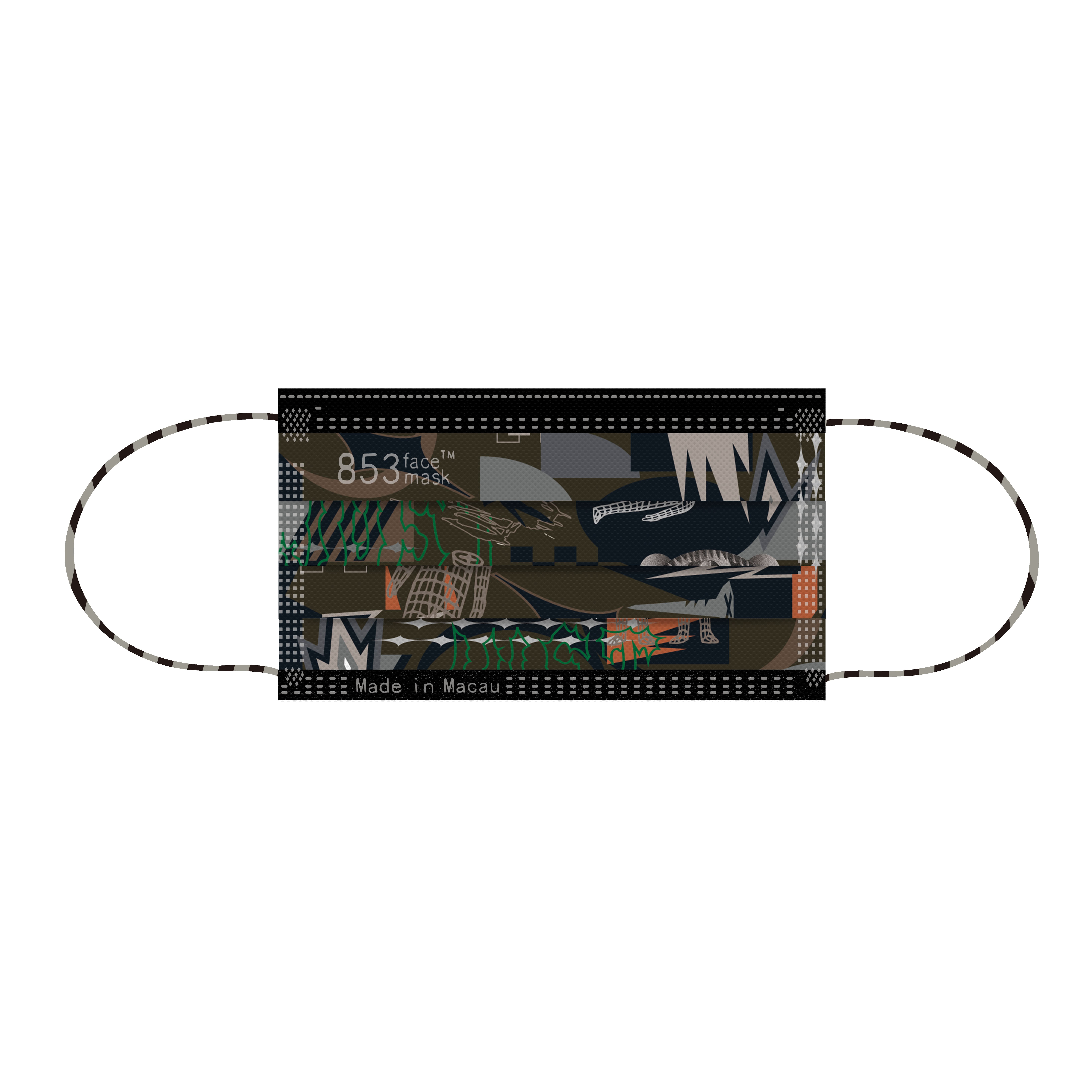 ASTM Level 3 口罩（853 Face Mask™️ x MCZ SCREWIN 黑色）非獨立包裝10片