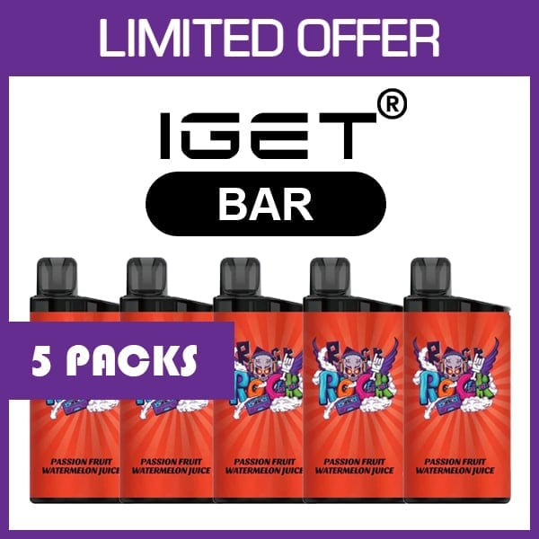 Strawberry Watermelon Hard Candy Flavor Vape IGET Bar 3500 Puffs
