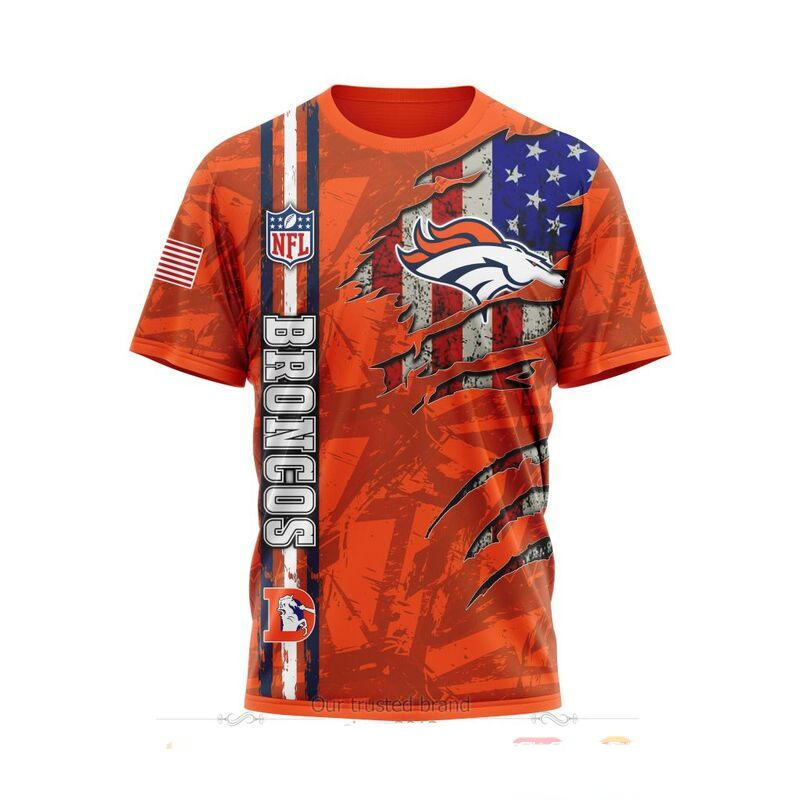 DENVER BRONCOS 3D HOODIE SKULL0802