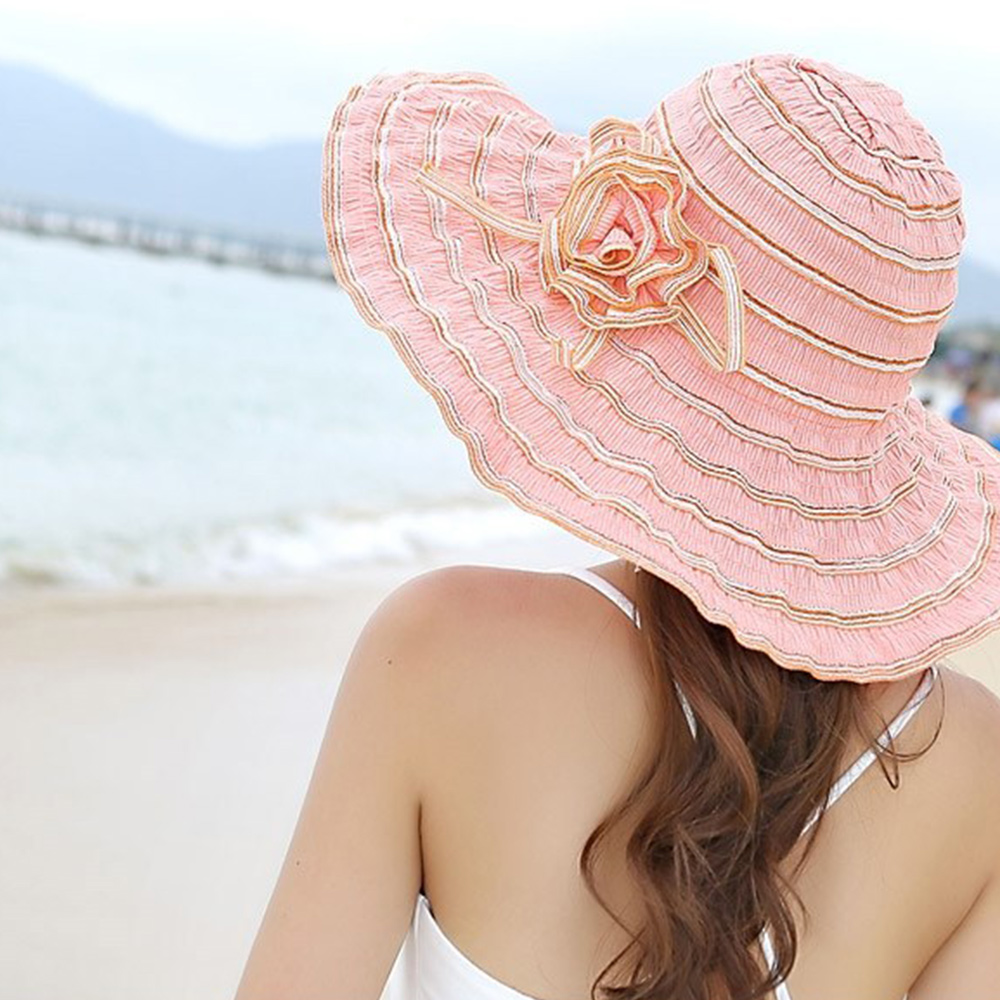 Castillotigo™ Sombrero de ala ancha con protección solar de verano