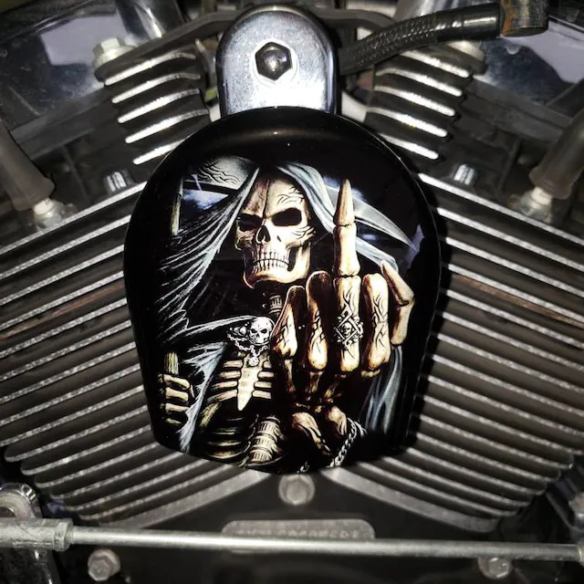 Harley  Custom Made COWBELL HORN COVER