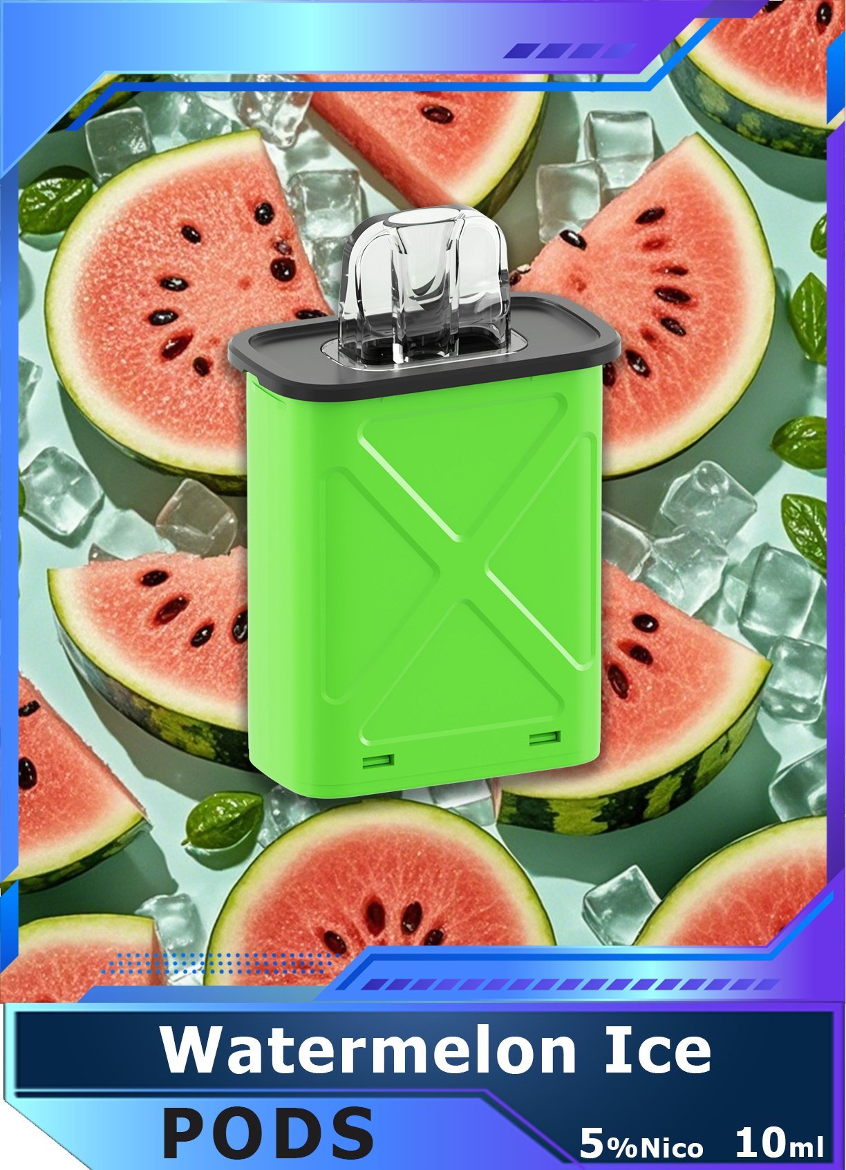 Vapepie Disposable Pod Kit (PC/10000 puffs) - Watermelon Ice ✨New POD MOD✨