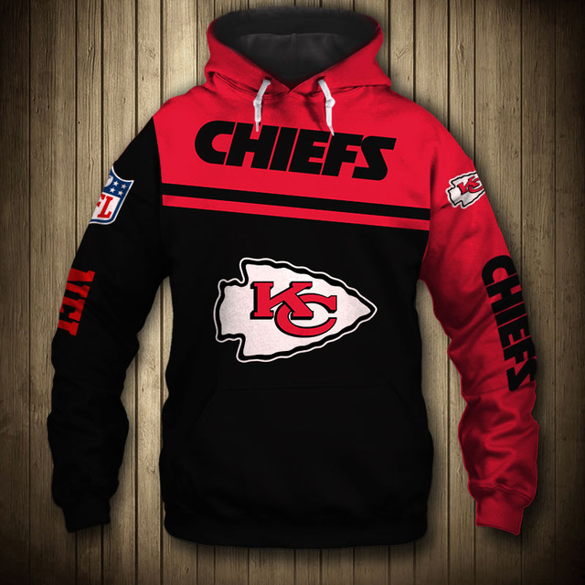 KANSAS CITY CHIEFS 3D HOODIE KKCC002