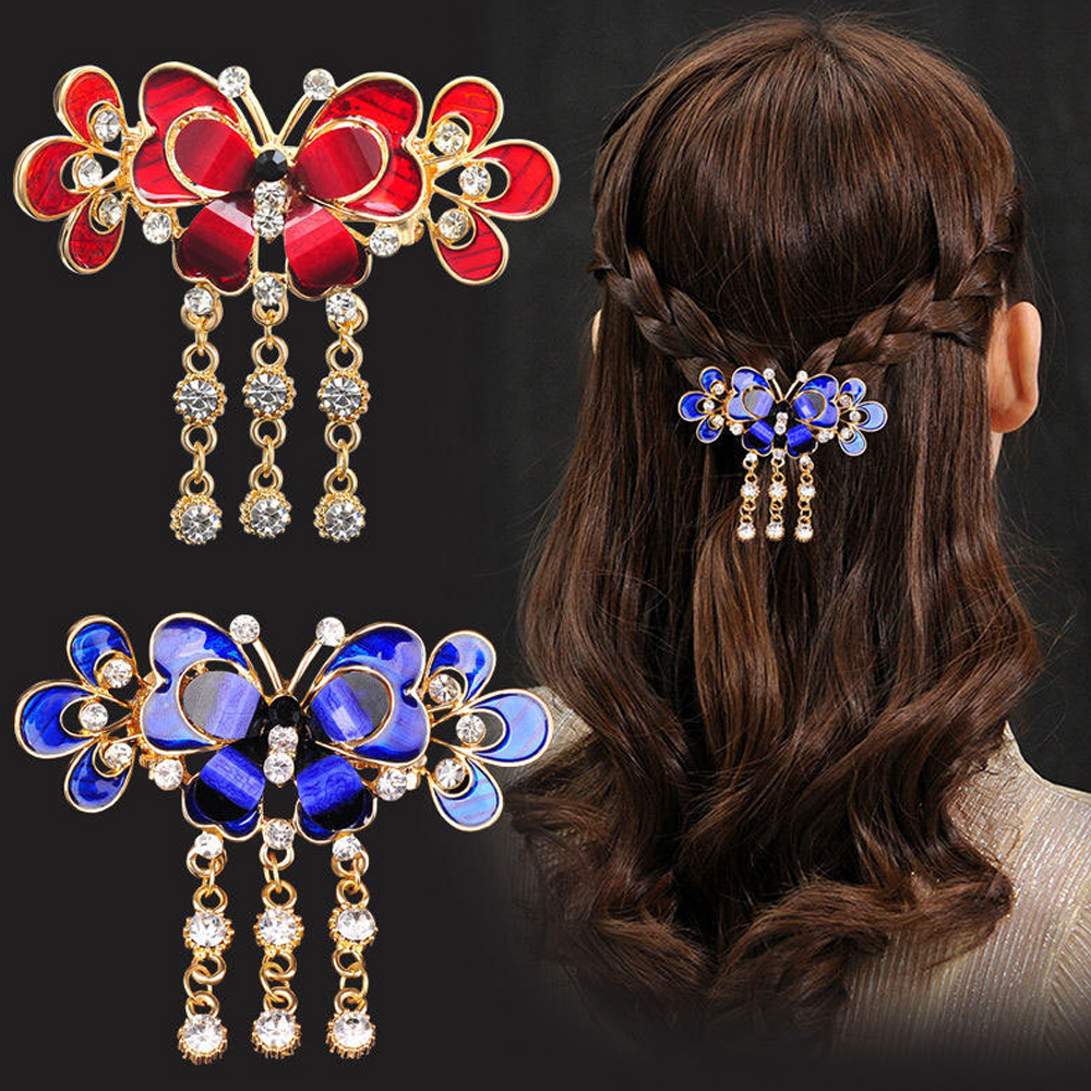 Higolot™ Rhinestone Tassel Hair Clip