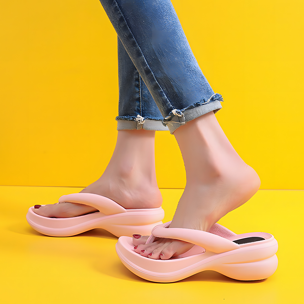 Castillotigo™ Nuevas zapatillas de mujer antideslizantes con parte inferior gruesa de verano