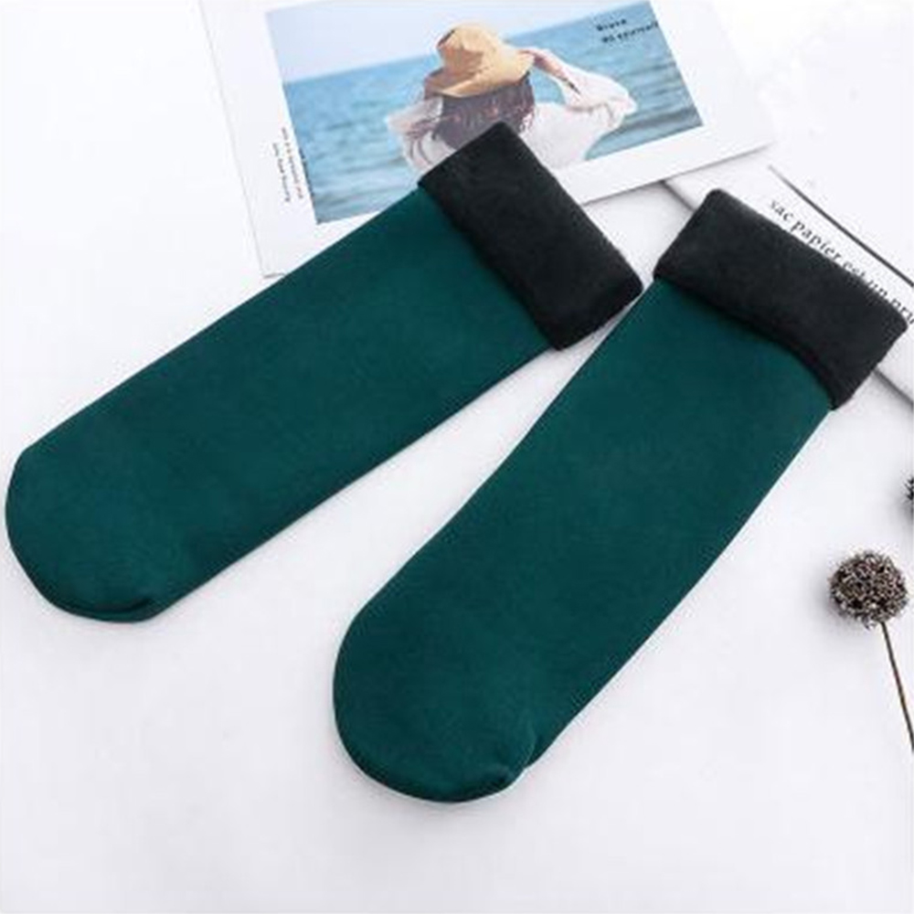 Castillotigo™ Thicken plus velvet snow socks calcetines cálidos para el suelo