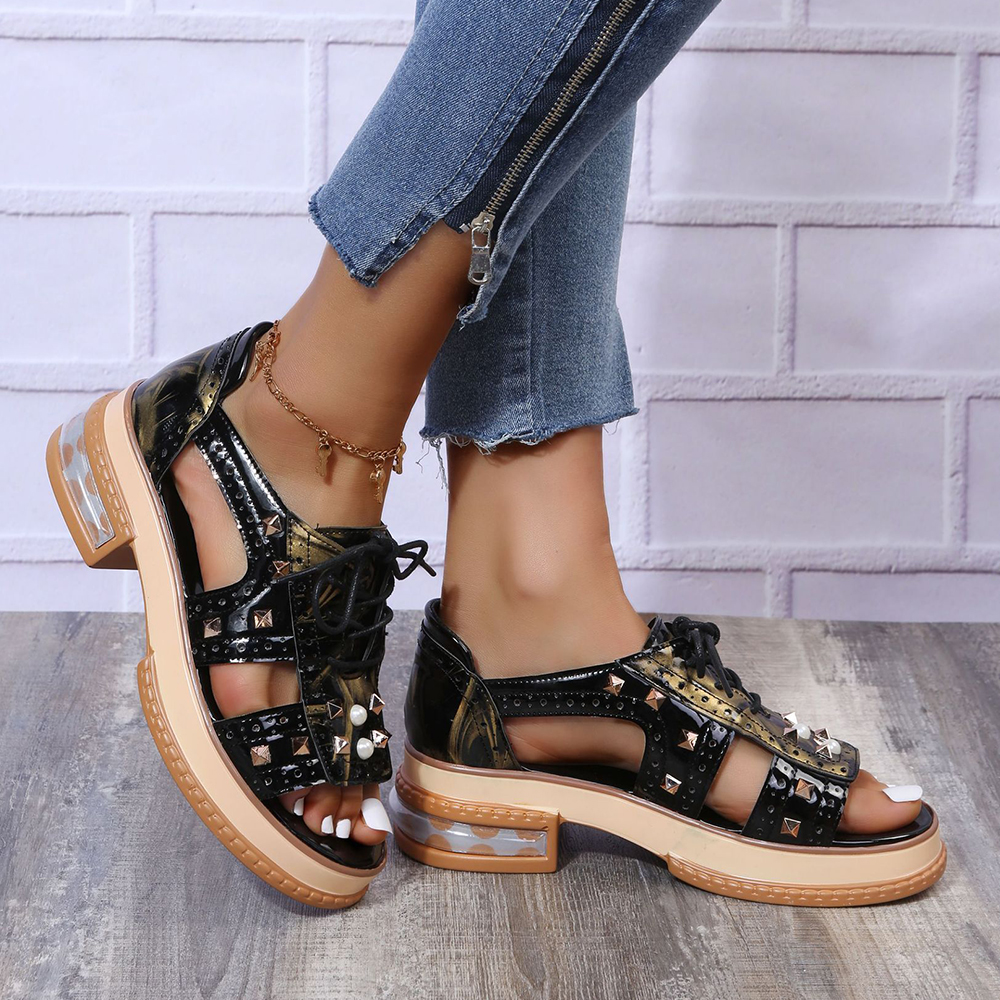 Castillotigo™ Sandalias casuales con tachuelas