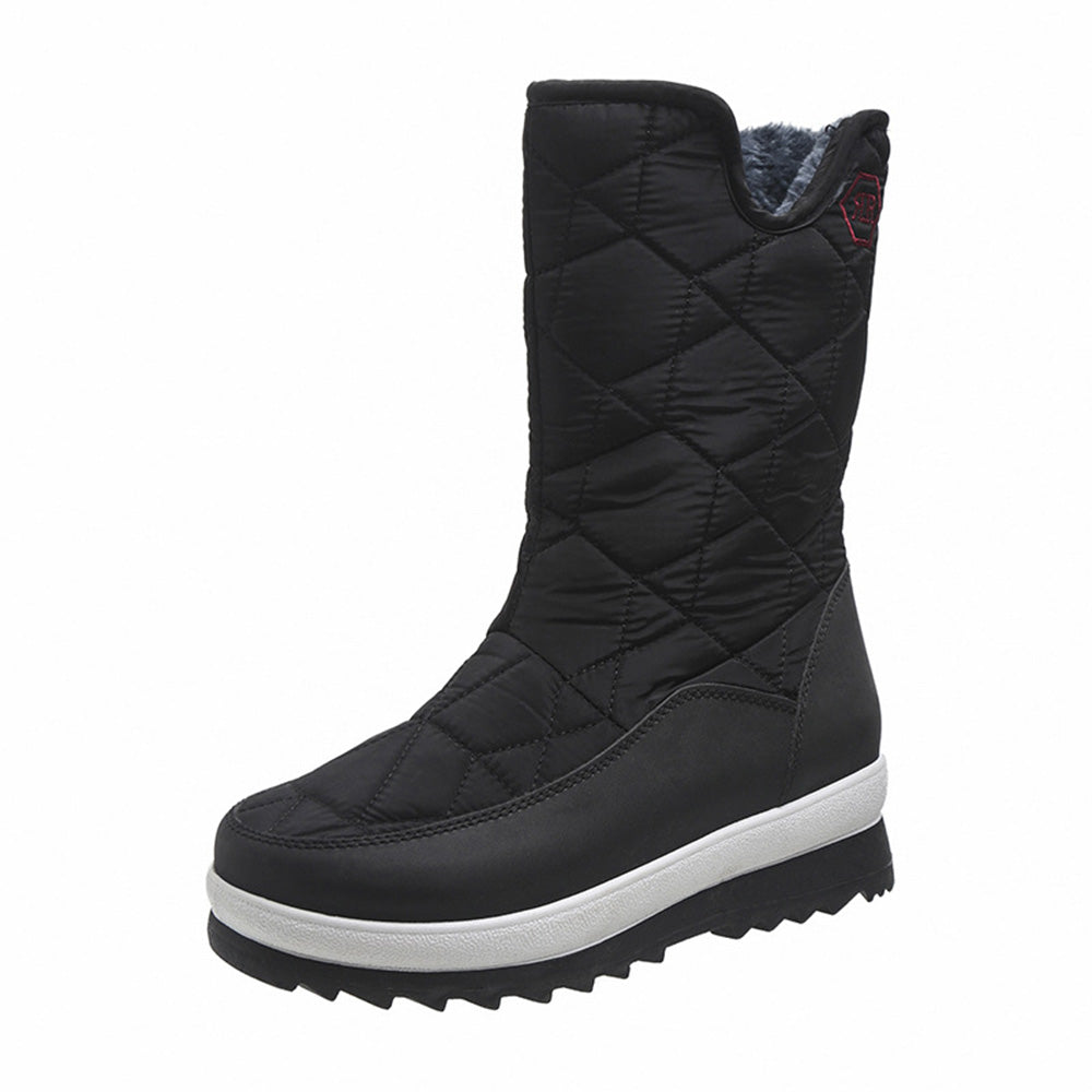 Castillotigo™ Botas de nieve casuales cálidas de suela gruesa de tubo medio otoño e invierno nuevas mujeres