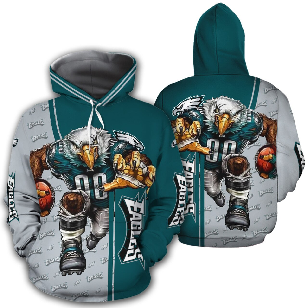 PHILADELPHIA EAGLES 3D HOODIE PPEE011