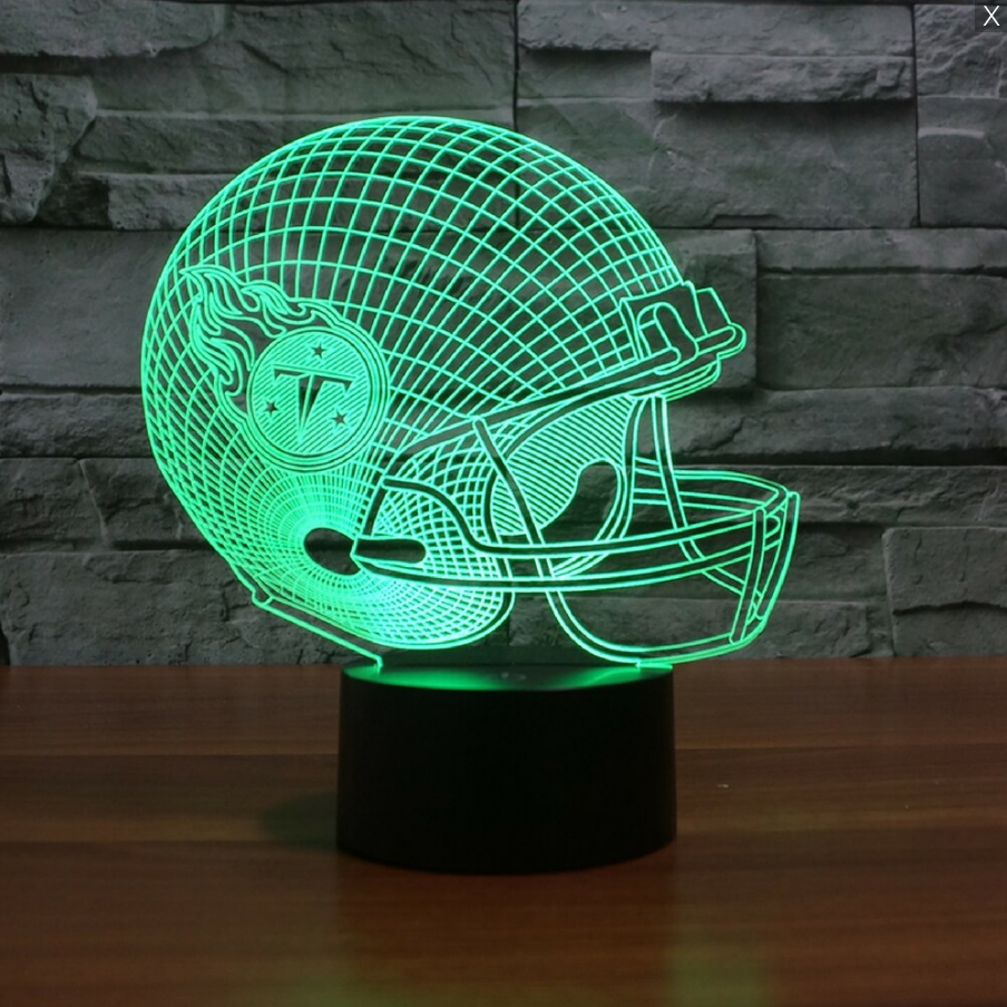 Discounts on Tennessee Titans 3D Optical Illusion Lamp 3D Optical