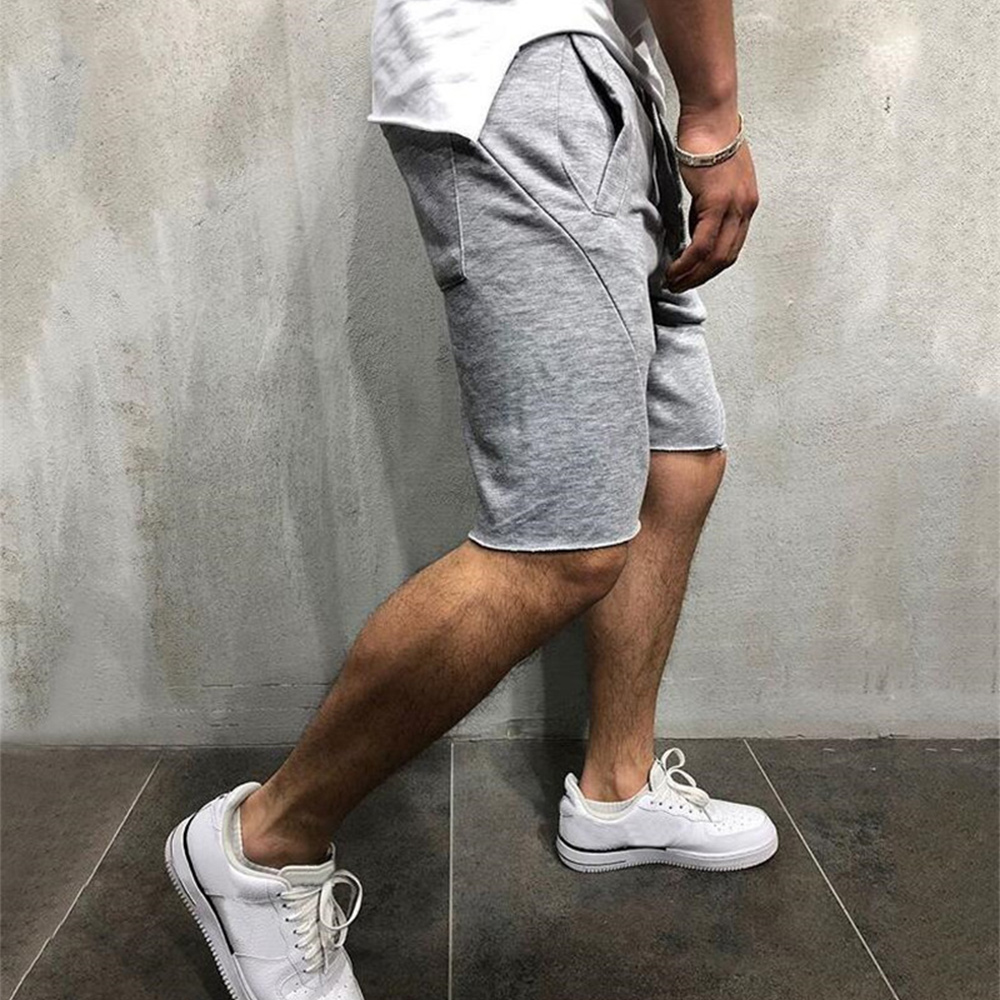 Castillotigo™ Pantalones cortos deportivos casuales delgados de color sólido para hombres europeos y americanos