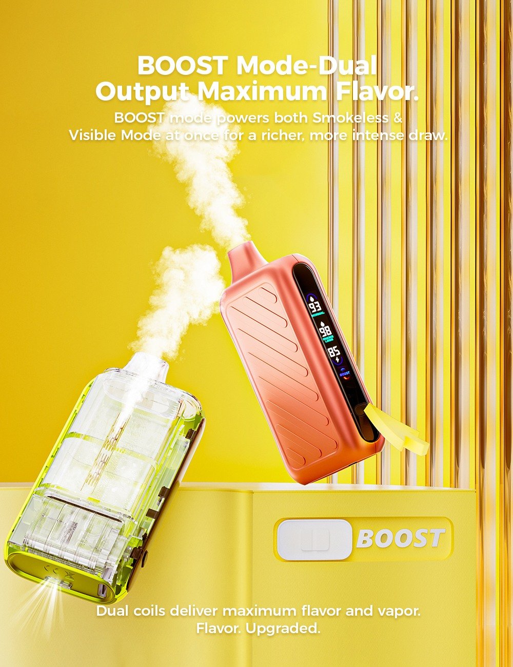 VAPEPIE Ghost Air dual mesh coils delivering rich flavor and dense vapor