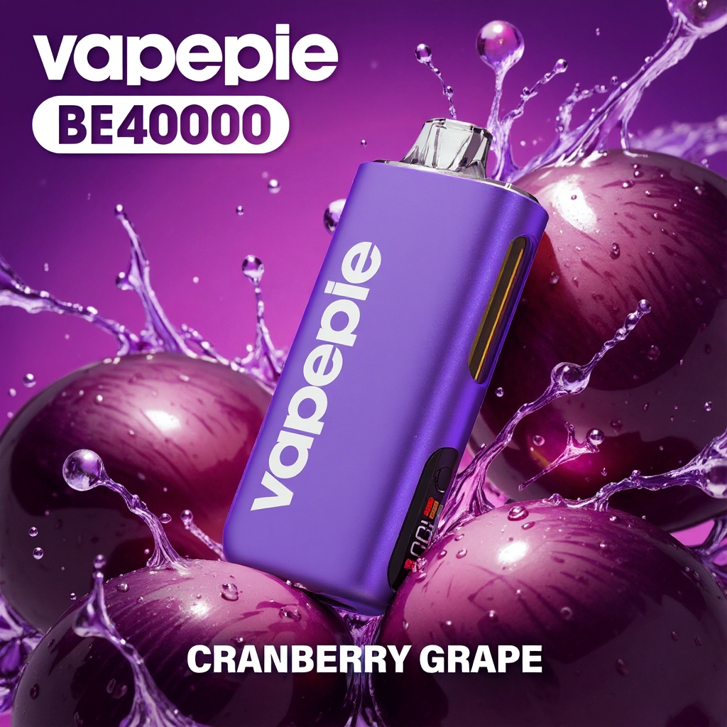 Sabor a arándano y uva y VAPEPIE Max 40,000