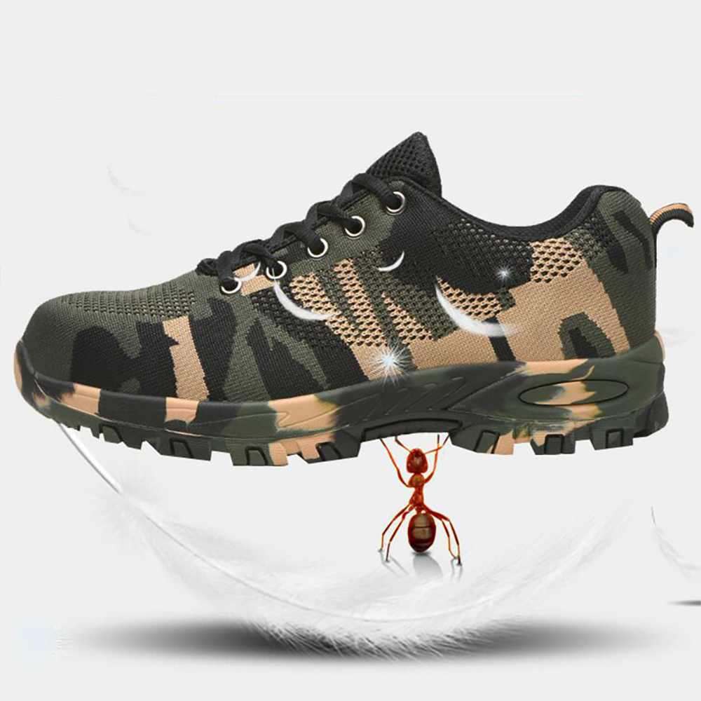 Castillotigo™ Zapatos de seguridad protectores transpirables de camuflaje de verano