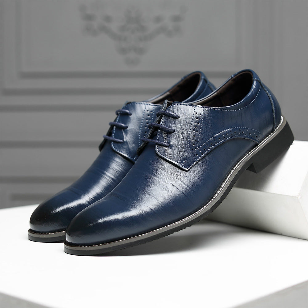 Castillotigo™ Otoño e invierno, nuevos zapatos informales con cordones de color sólido de estilo británico