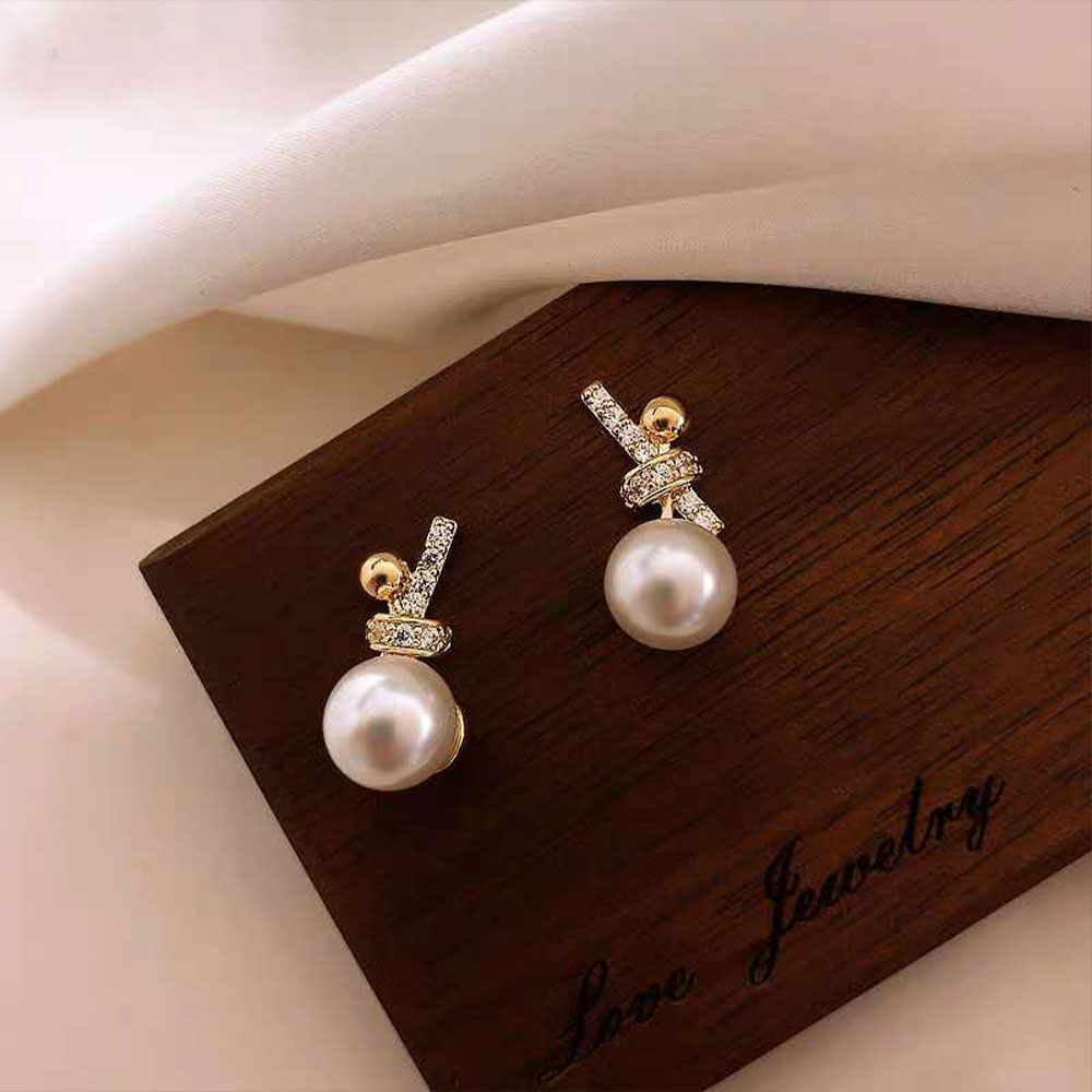 Castillotigo™ Pendientes de perlas de moda