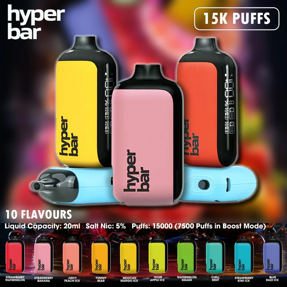 Hyperbar PX 15000 PUFFS - 10 Flavors (💘 In stock in Australia! )