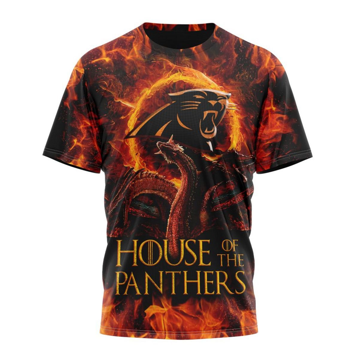 CAROLINA PANTHERS GAME OF THRONES – HOUSE OF THE PANTHERS 3D HOODIE