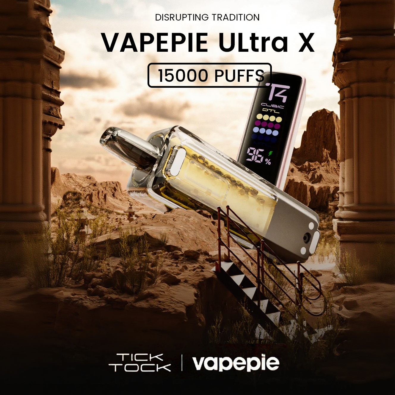 VAPEPIE&TK Ultra X 15000 PUFFS💥CHERRY FIZZ💥