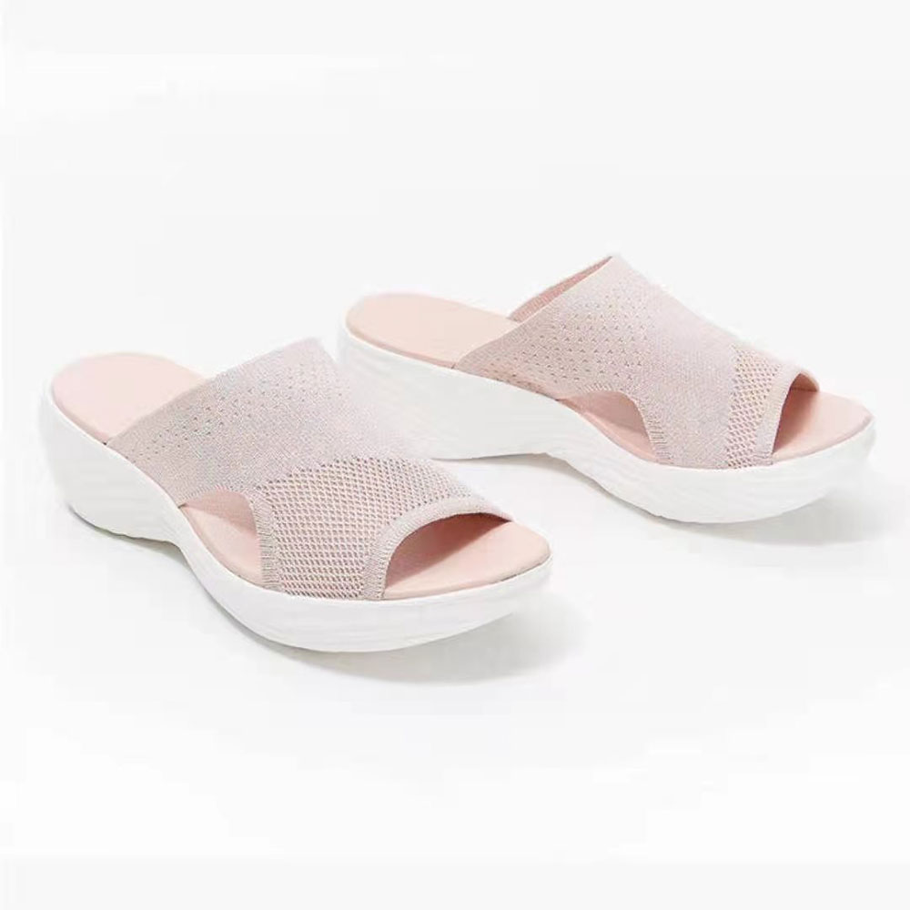 Castillotigo™ Nuevas sandalias tejidas con mosca hueca de color sólido de verano