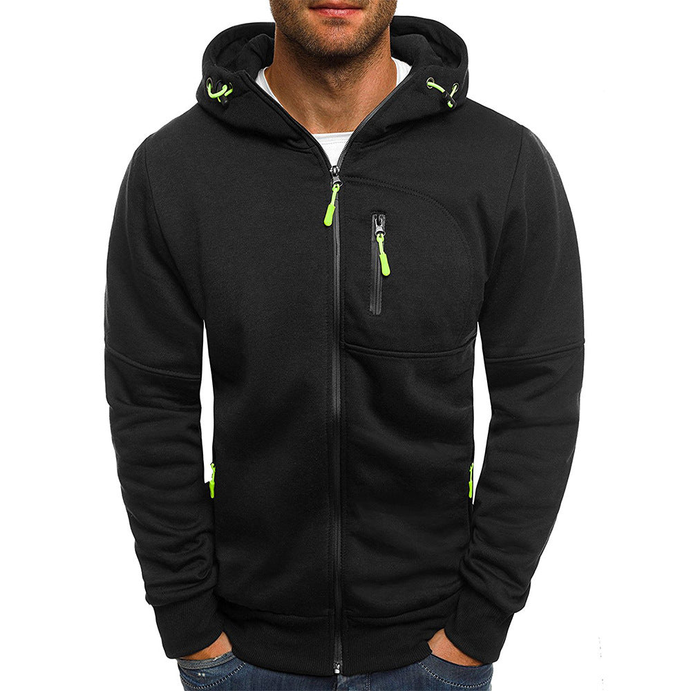 Castillotigo™ Novedades Chaqueta de hombre Athleisure Jacquard Cardigan con capucha