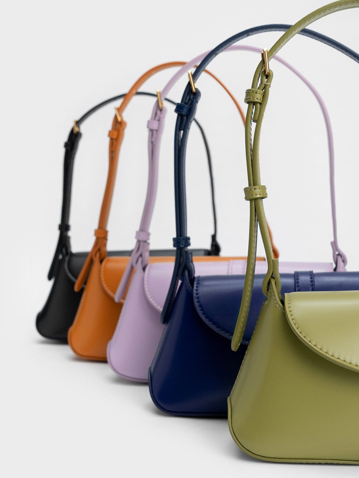 Double Belted Shoulder Bag - 4 colors