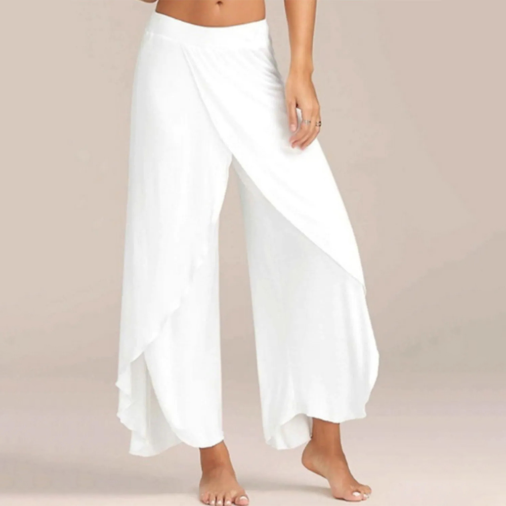 Castillotigo™ Pantalones de yoga casuales de sarga en capas para mujer
