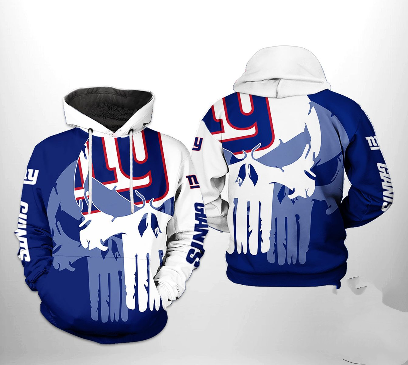 NEW YORK GIANTS 3D HOODIE SKULL105