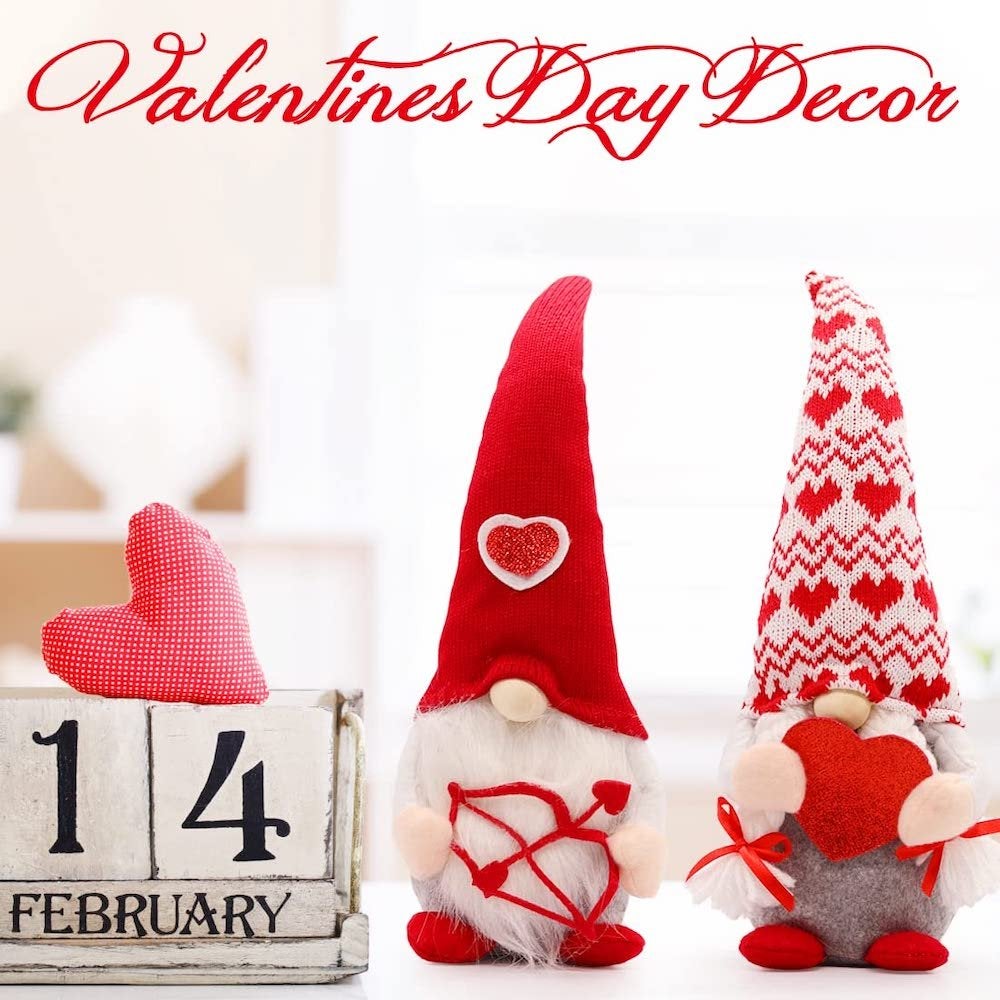 Higolot™ Valentine's Day Cupid's Bow Arrow Gnome Plush Decorations