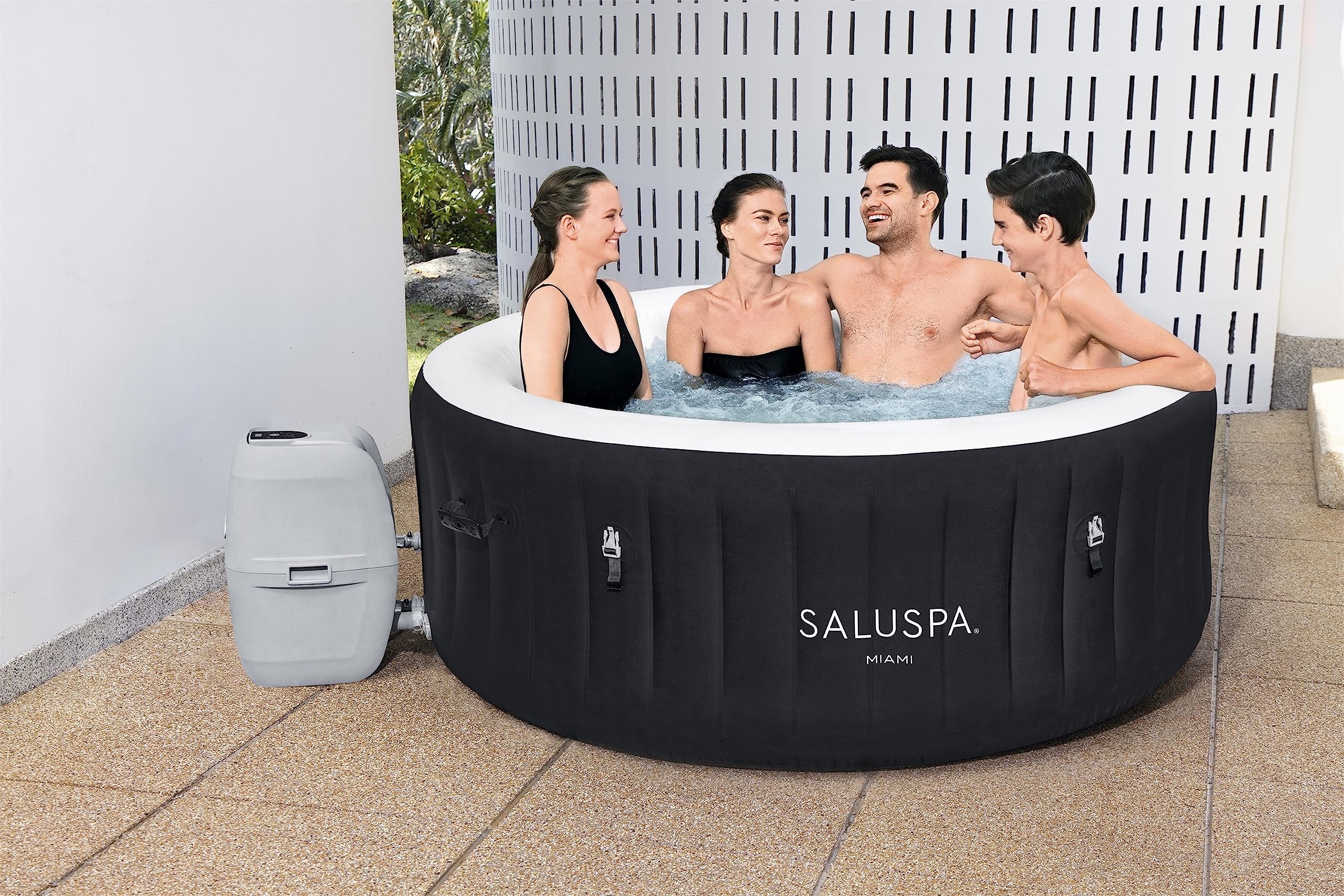 🔥Oferta de último día: jacuzzi inflable redondo para exteriores