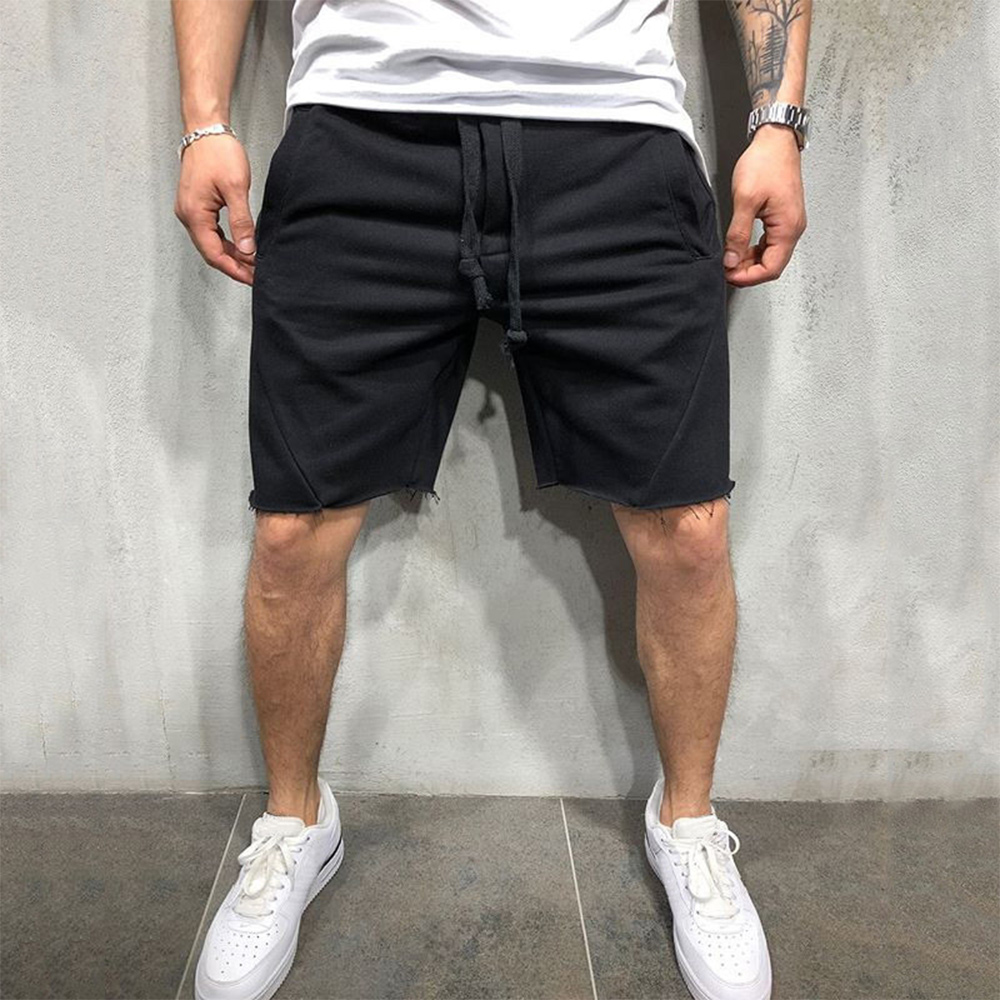 Castillotigo™ Pantalones cortos deportivos casuales delgados de color sólido para hombres europeos y americanos