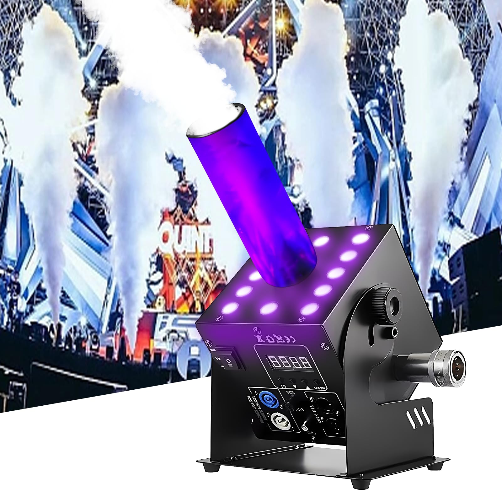 Máquina de niebla de escenario con pantalla LCD, escenario de fiesta de DJ