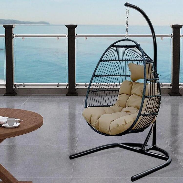 Egg Seat Hang Swing Chair With Stand