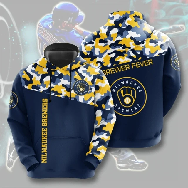 MILWAUKEE BREWERS 3D HOODIES MB007